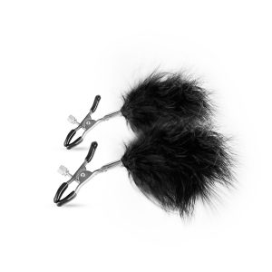 Abrazaderas de pezón ajustables con plumas