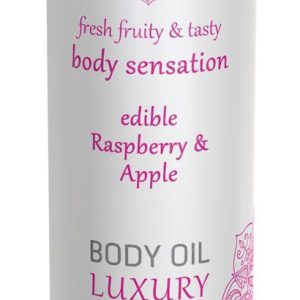 Aceite Corporal de Lujo Comestible - Frambuesa y Manzana