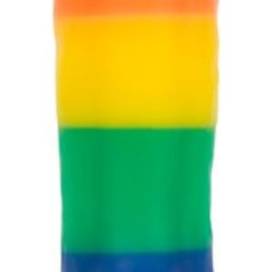 Addiction - Dildo de silicona Justin Rainbow - 19 cm