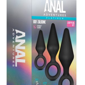 Anal Adventures Platinum - Juego de plugs anales de silicona