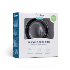 Anillo para pene grande negro de silicona