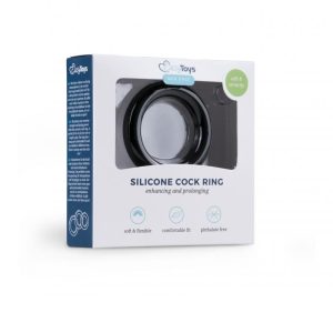 Anillo para pene mediano negro de silicona