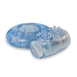 Anillo vibrador con estimulador para clítoris con protuberancias