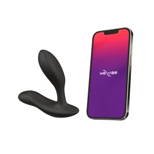 Aplicación de vibrador de próstata y control remoto Vector+ - Negro