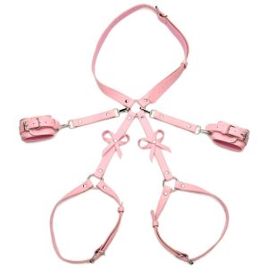 Arnés Bondage con Lazos M/L - Rosado
