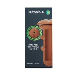 Autoblow - A.I. Funda anal de silicona - Marrón