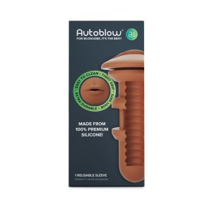 Autoblow - A.I. Funda de silicona para la boca - Marrón