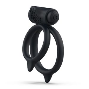 B Swish - Bcharmed Basic Plus Anillo doble para pene - Negro