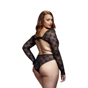 Baci - Body de encaje con espalda abierta - Cuerpos voluptuosos