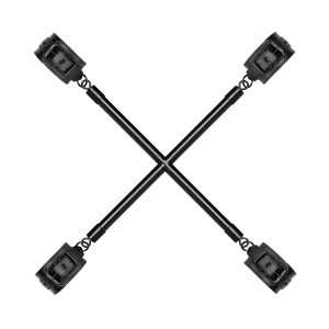 Barra de Crucifixión con Puños - Negro