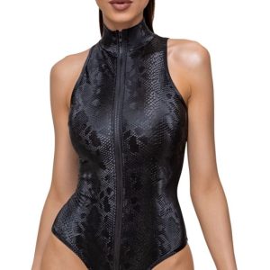 Body de serpiente - Negro