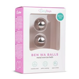 Bolas Ben Wa plateadas - 19 mm