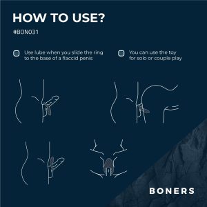 Boners - Anillo vibrador para el pene