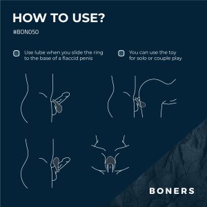 Boners - Anillo vibrador para el pene