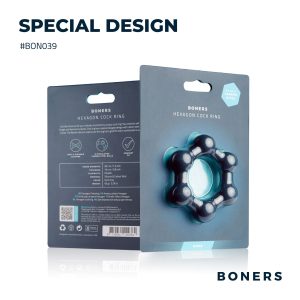 Boners Aro para Pene Hexagonal con bolas de acero