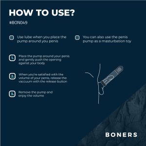 Boners - Bomba de pene con pantalla LCD