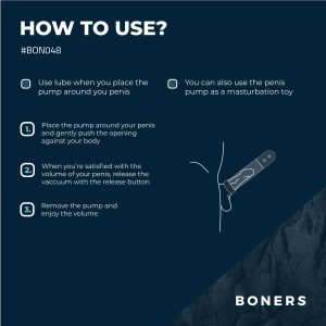 Boners - Bomba de Vacío Automática para el Pene con Masturbador