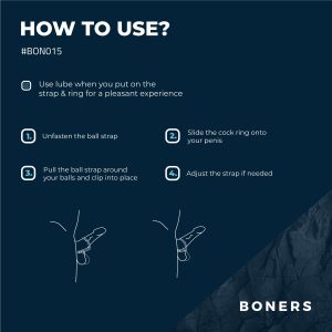 Boners - Cinturón para el pene y testículos S/M