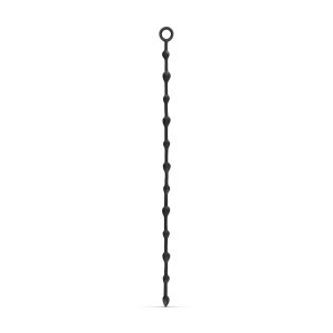 Cadena de cuentas anales larga de 105 cm - Negro