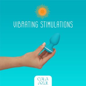 Cala Azul - Tapón anal vibrador Blanca