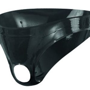 Calzoncillos de látex para hombre con apertura