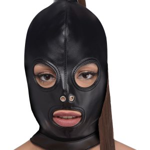 Capucha bondage con cola de caballo