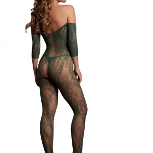 Catsuit con mangas largas - Verde