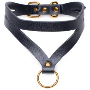 Collar con junta tórica Bondage Baddie - Negro/oro