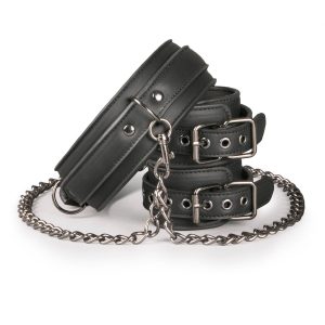 Collar de Cuero con Esposas