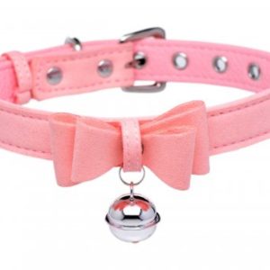 Collar de gato Golden Kitty con cascabel - Rosa