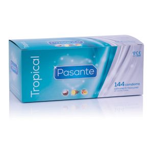 Condones Pasante Tropical 144 piezas