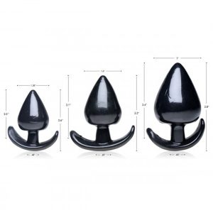 Conjunto de plug anal de 3 piezas Triple Spade
