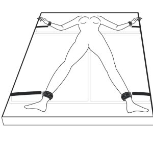 Conjunto de Sujeción Bondage para Cama