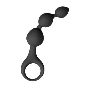 Dildo anal con bolas negro - EasyToys Anal Collection