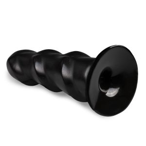 Dildo anal negro con crestas