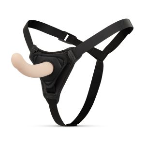 Dildo con arnés - Curvado