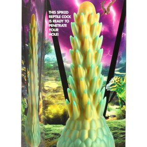 Dildo de reptil espinoso Stegosaurus - Verde