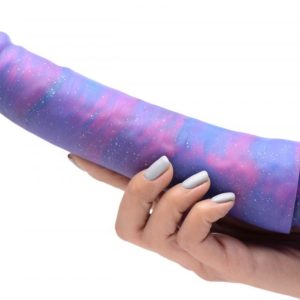 Dildo de silicona con brillantina Magic Stick - 24 cm