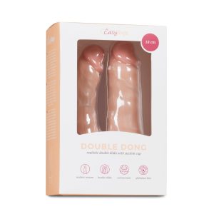 Dildo Doble Realista con Ventosa - 18 cm
