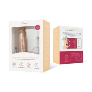 Dildo eyaculador con jeringa