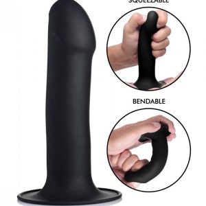 Dildo fálico Squeeze-It - Negro