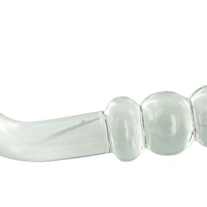Dildo punto G/punto P de cristal Hamsa
