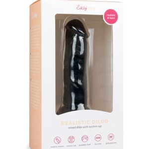 Dildo Realista EasyToys 15,5 cm - Negro