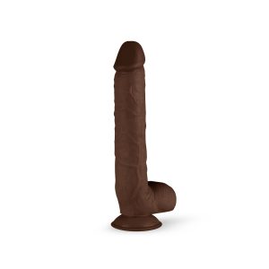 Dildo realista marrón 28 cm - Real Fantasy
