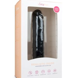 Dildo realista negro - 28,5 cm