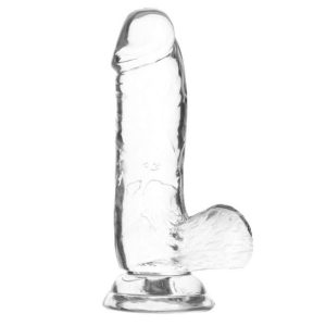 Dildo transparente con ventosa 15 cm - Addiction