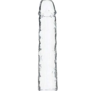 Dildo transparente con ventosa 18 cm - Addiction