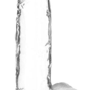 Dildo transparente con ventosa 19 cm - Addiction