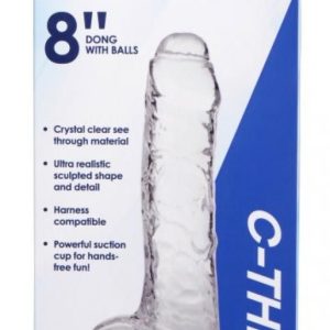 Dildo Transparente Impulso - Deportivo C - 21 cm