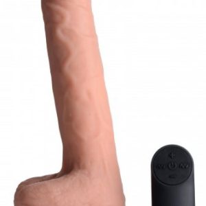 Dildo Vibrando y Empujando XL, con copa de succión tipo ventosa y bola